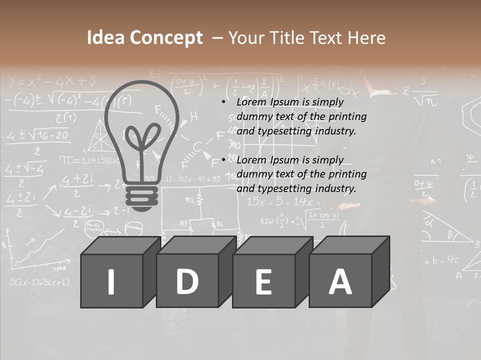 Manager Formula Mathematics PowerPoint Template