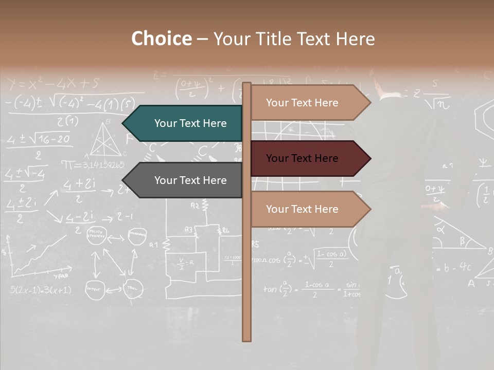 Manager Formula Mathematics PowerPoint Template