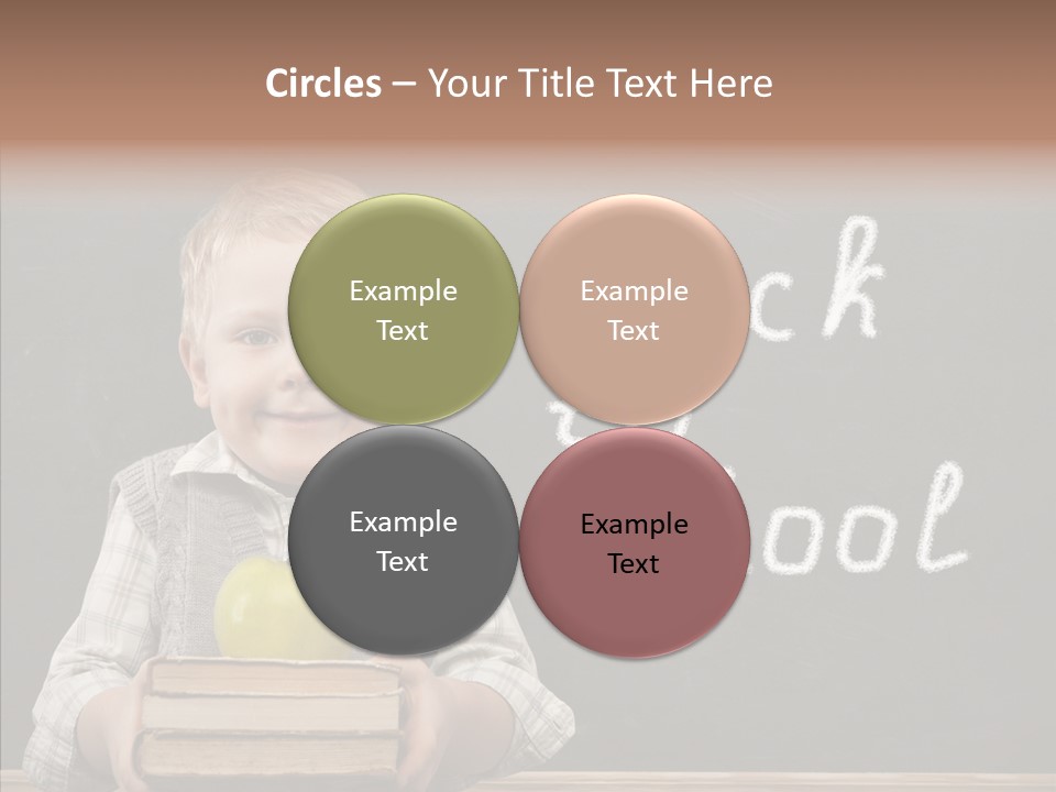 Desk Preschool Page PowerPoint Template