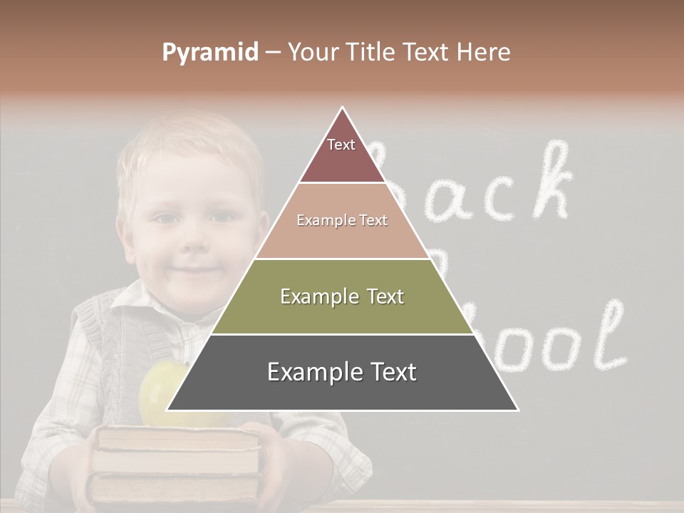 Desk Preschool Page PowerPoint Template