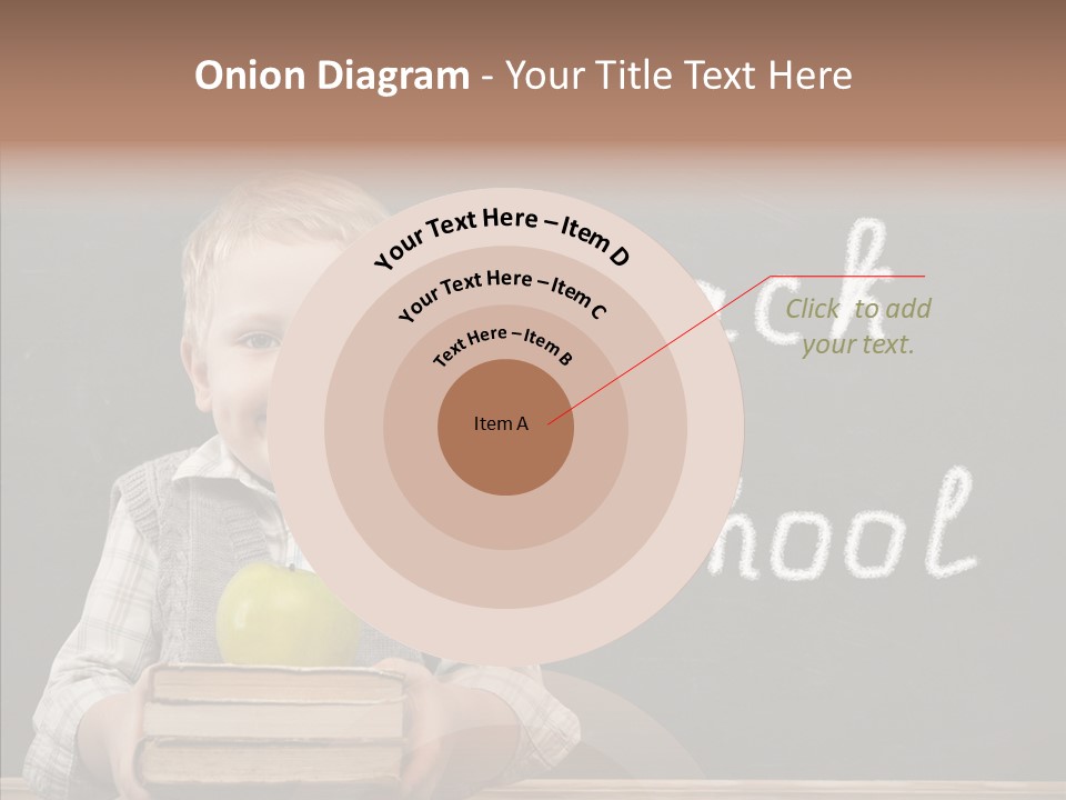 Desk Preschool Page PowerPoint Template