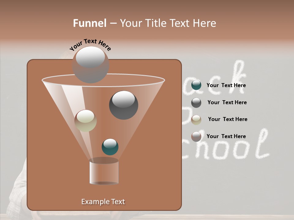 Desk Preschool Page PowerPoint Template
