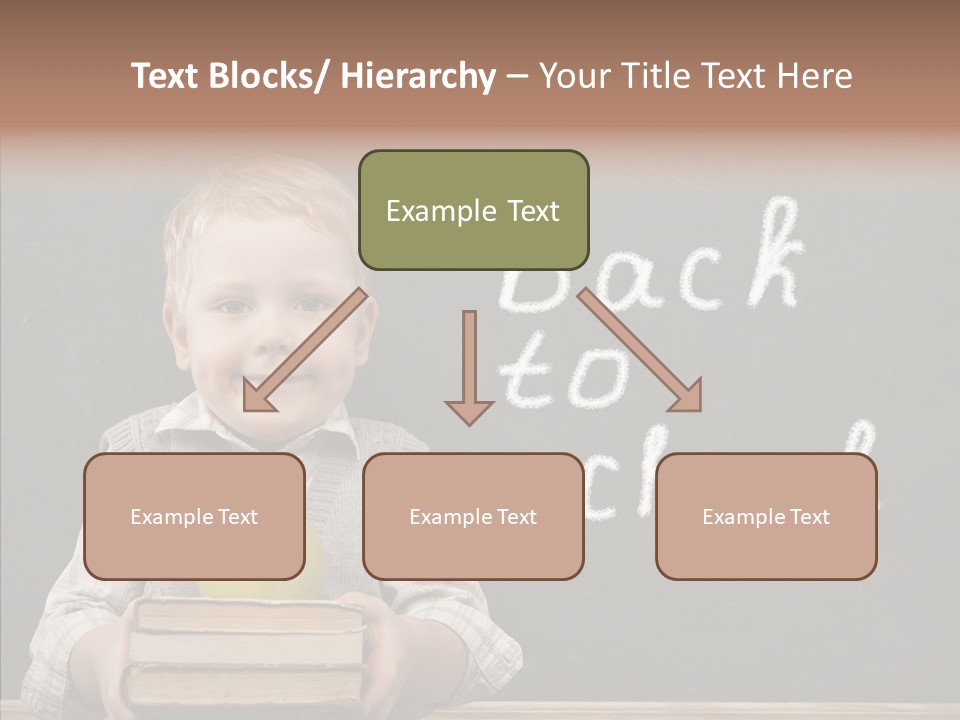 Desk Preschool Page PowerPoint Template