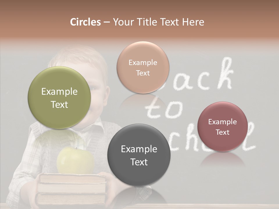 Desk Preschool Page PowerPoint Template