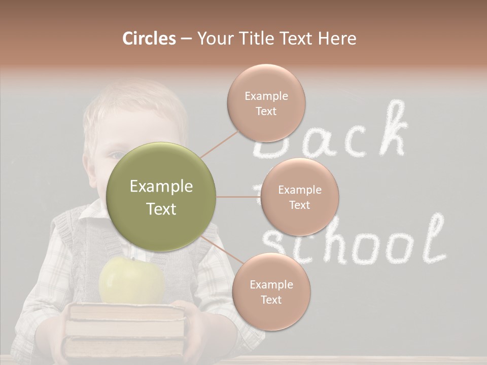 Desk Preschool Page PowerPoint Template