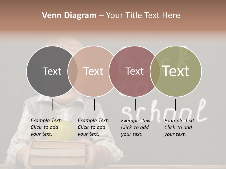 Desk Preschool Page PowerPoint Template