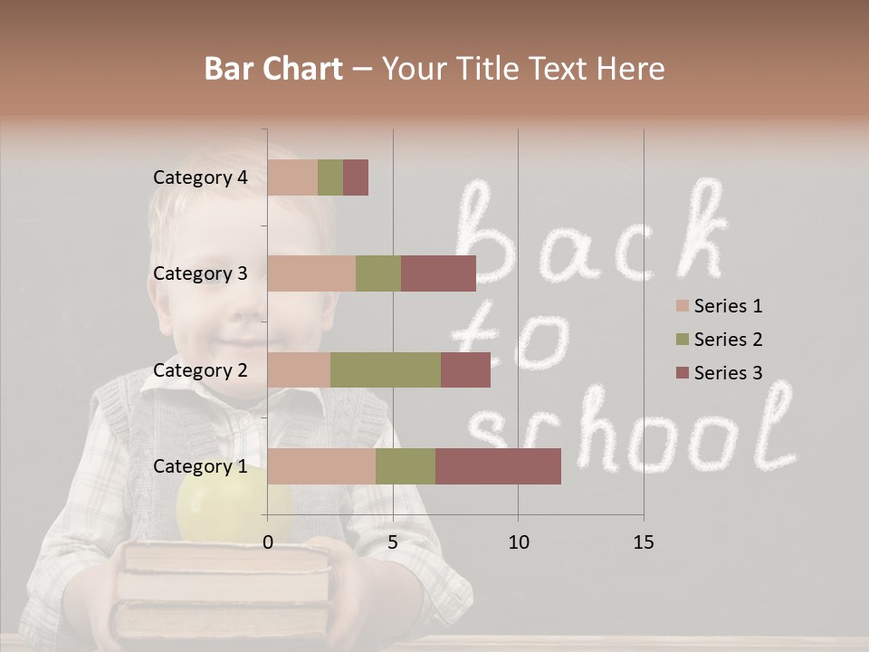 Desk Preschool Page PowerPoint Template