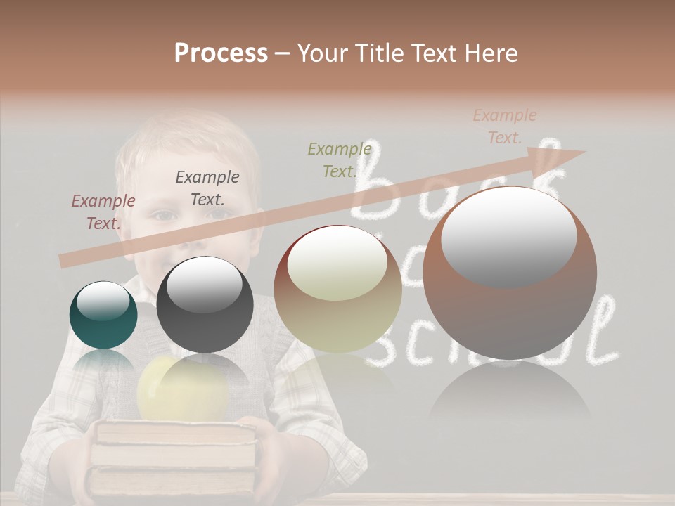 Desk Preschool Page PowerPoint Template