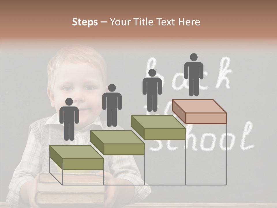 Desk Preschool Page PowerPoint Template