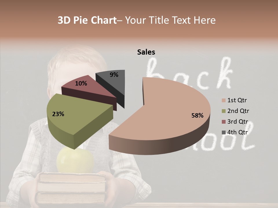 Desk Preschool Page PowerPoint Template