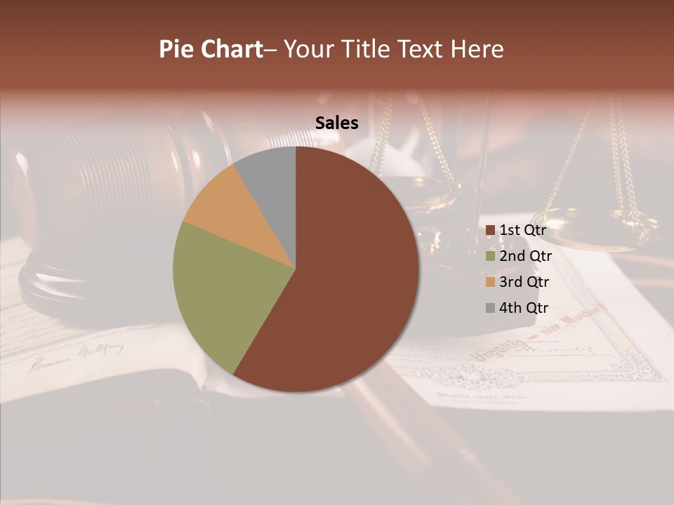 Judge Litigation Wood PowerPoint Template