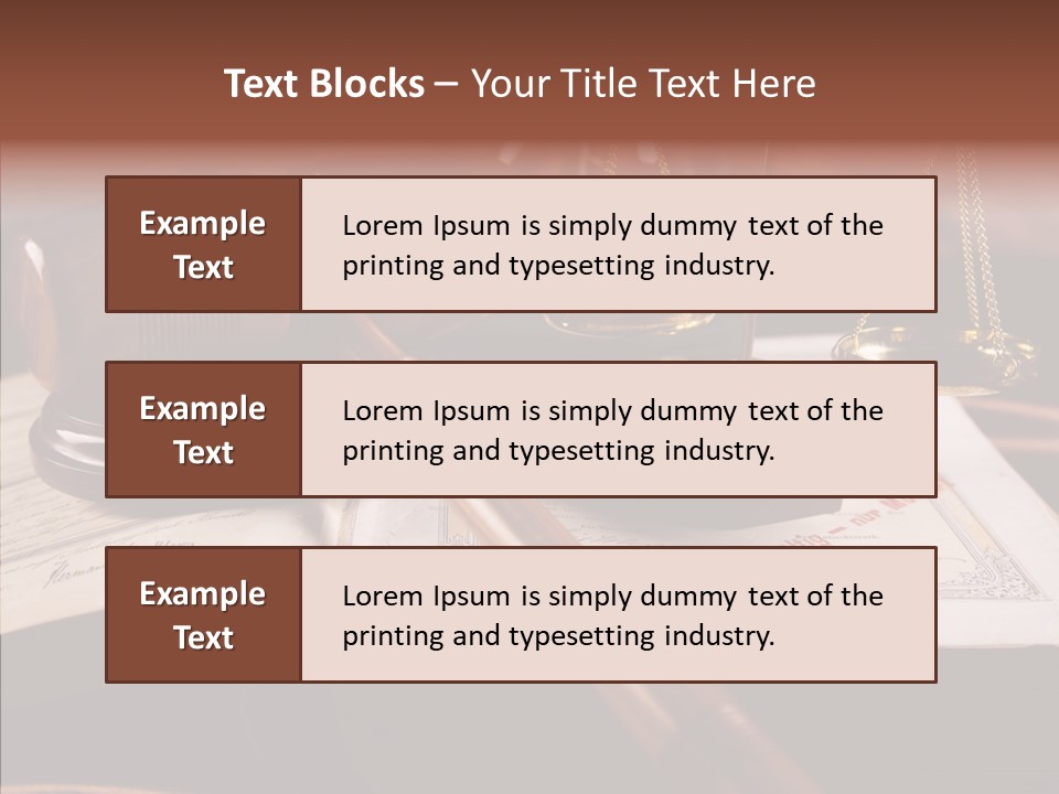 Judge Litigation Wood PowerPoint Template
