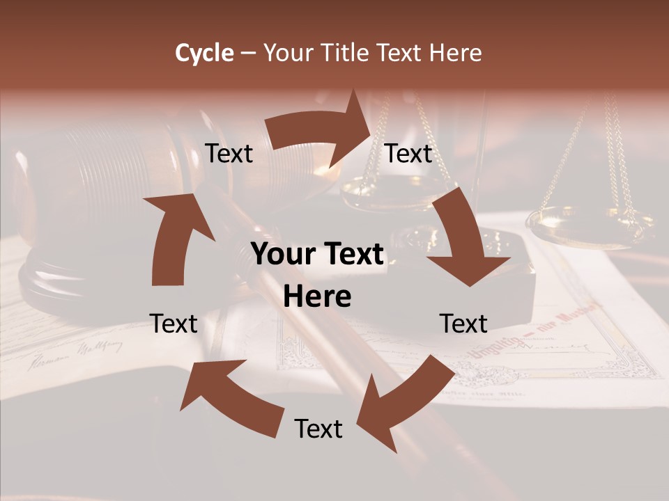 Judge Litigation Wood PowerPoint Template