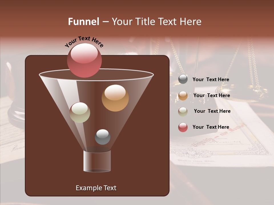 Judge Litigation Wood PowerPoint Template