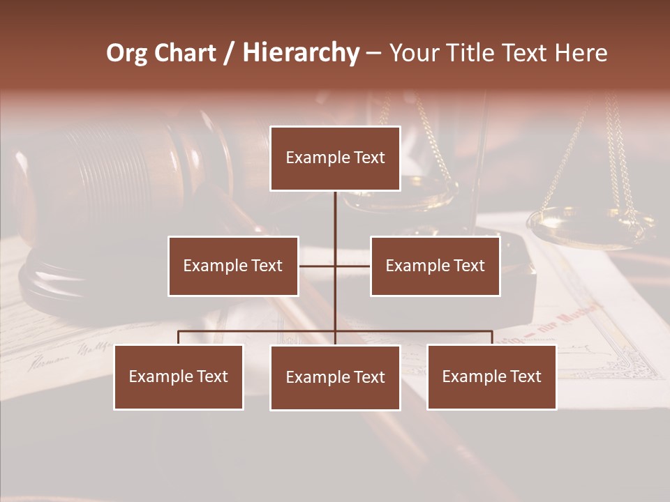 Judge Litigation Wood PowerPoint Template