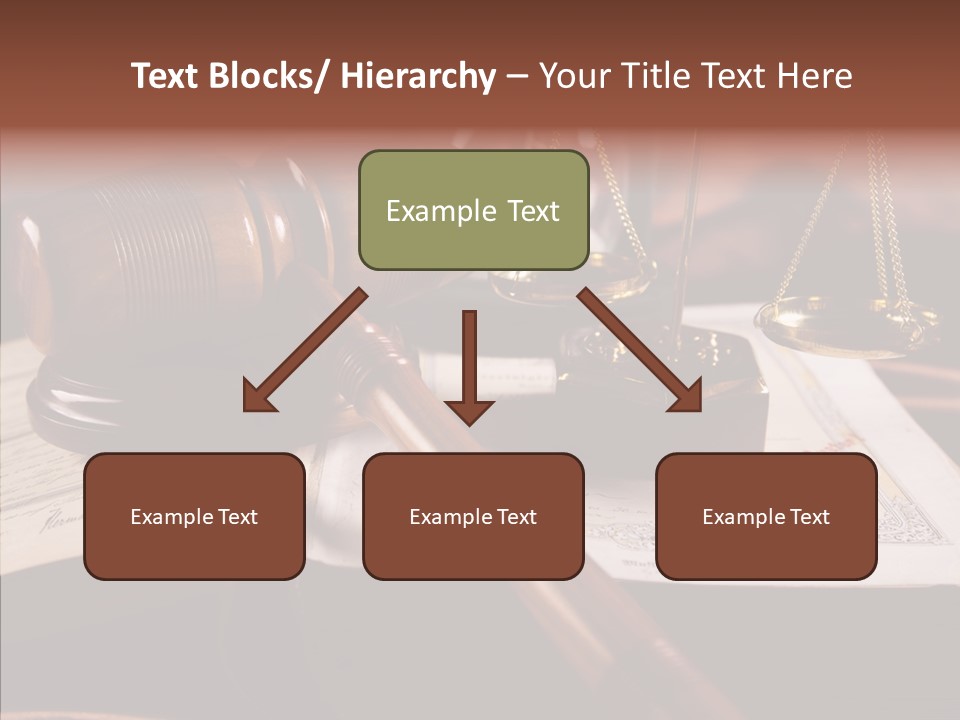 Judge Litigation Wood PowerPoint Template