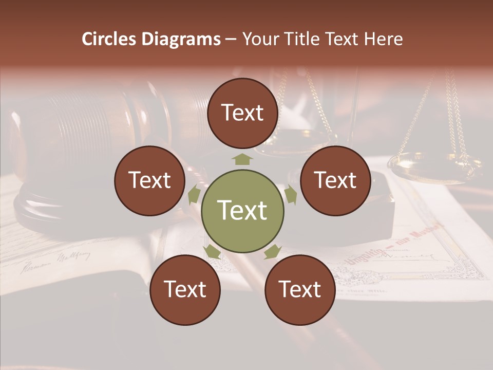 Judge Litigation Wood PowerPoint Template