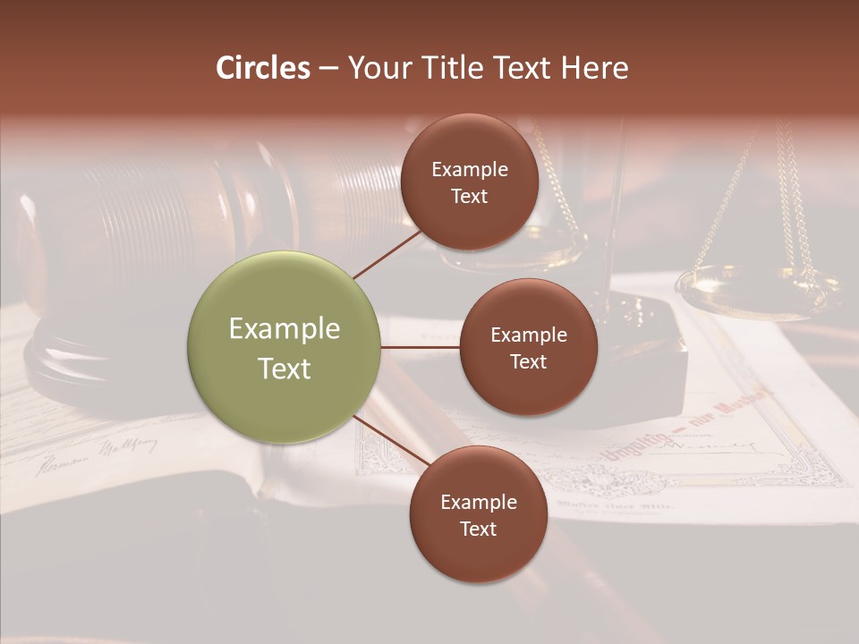Judge Litigation Wood PowerPoint Template