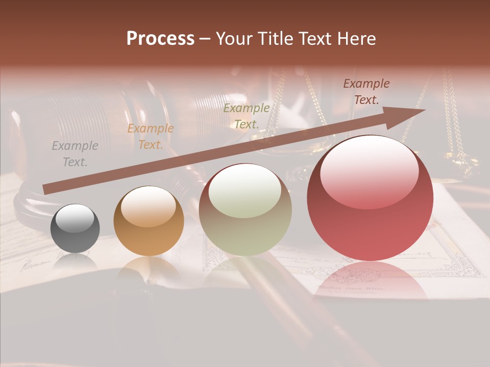Judge Litigation Wood PowerPoint Template