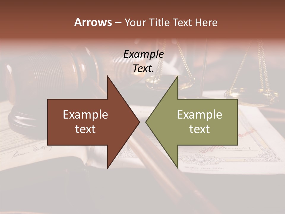 Judge Litigation Wood PowerPoint Template