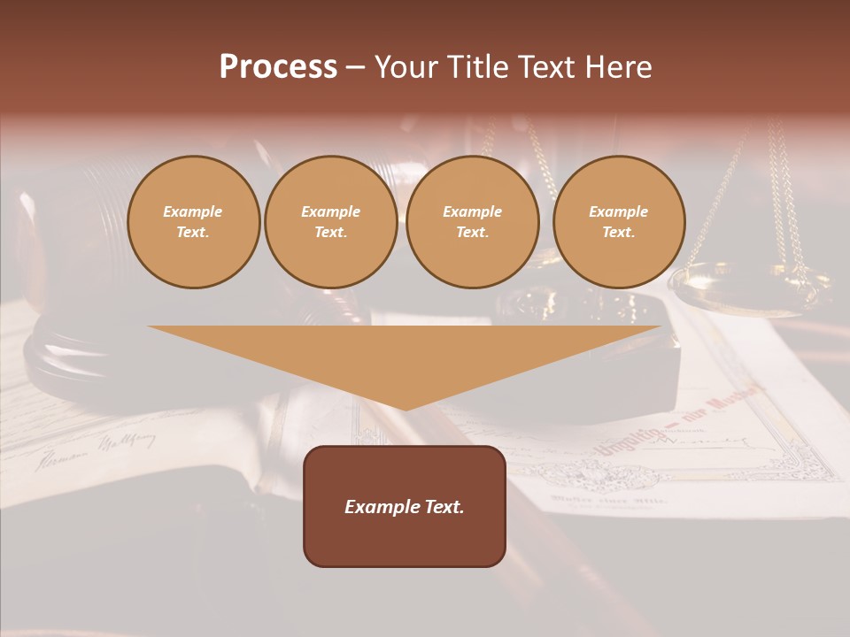 Judge Litigation Wood PowerPoint Template