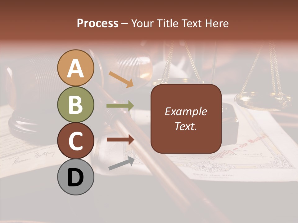 Judge Litigation Wood PowerPoint Template