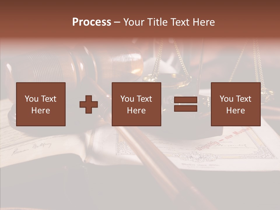 Judge Litigation Wood PowerPoint Template