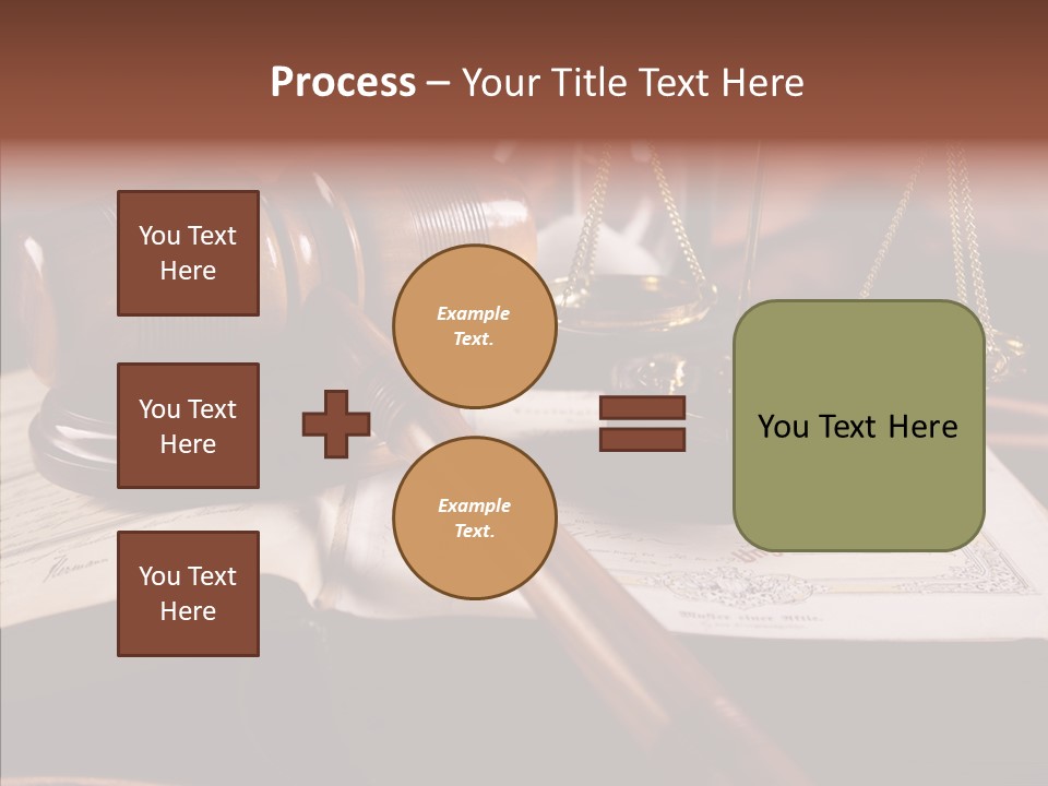 Judge Litigation Wood PowerPoint Template