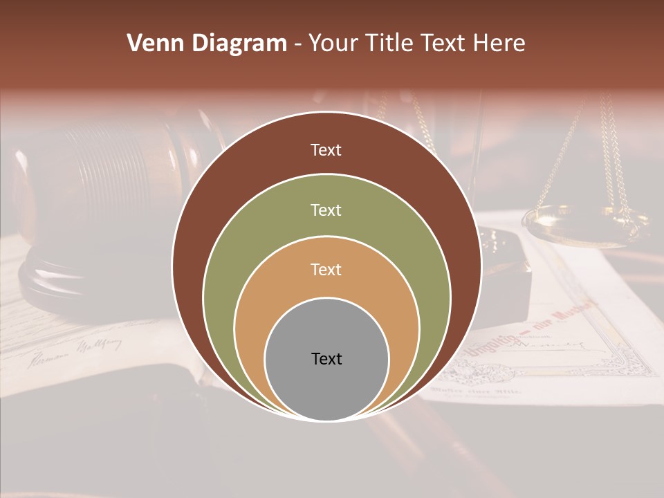 Judge Litigation Wood PowerPoint Template