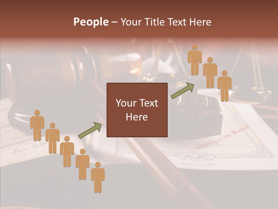Judge Litigation Wood PowerPoint Template