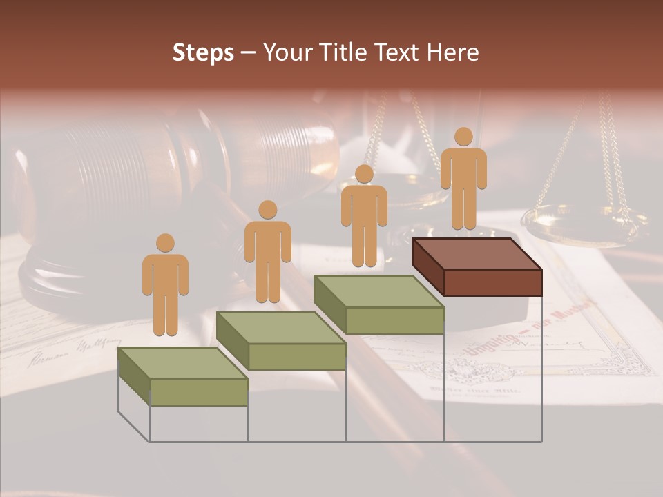 Judge Litigation Wood PowerPoint Template