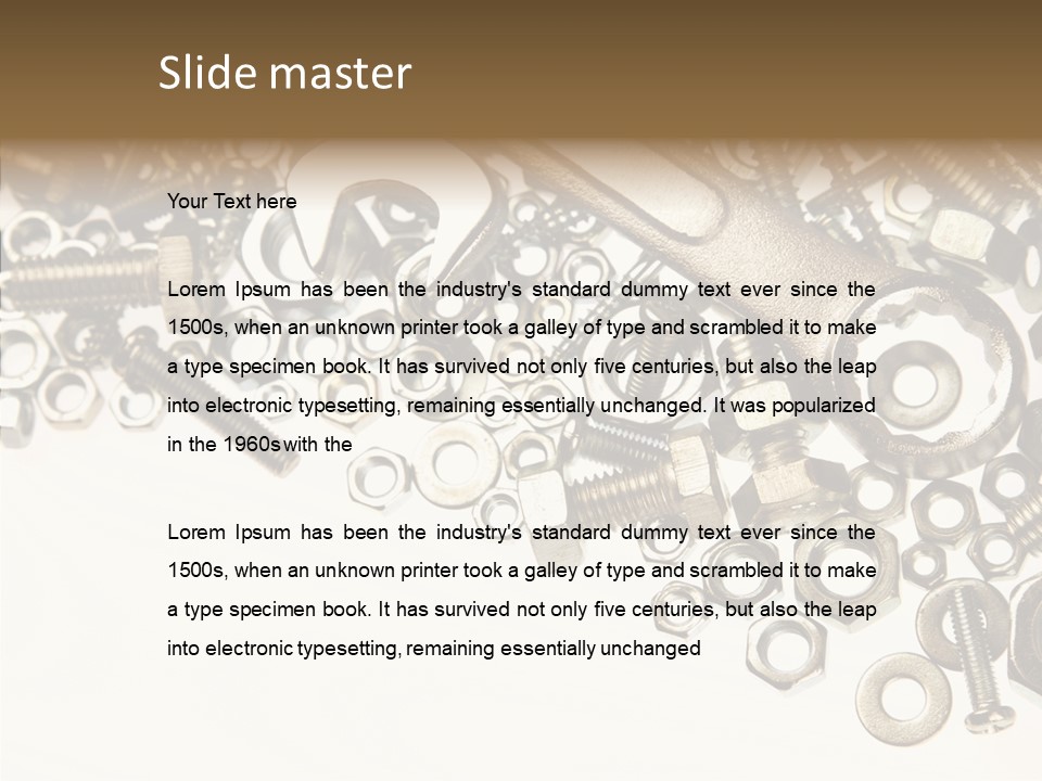 Repair Fasten Supply PowerPoint Template