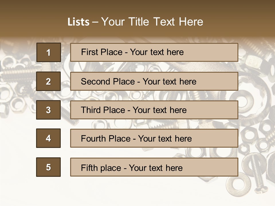 Repair Fasten Supply PowerPoint Template