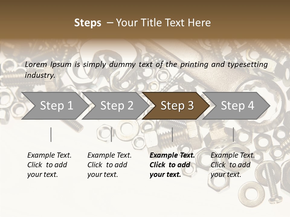 Repair Fasten Supply PowerPoint Template