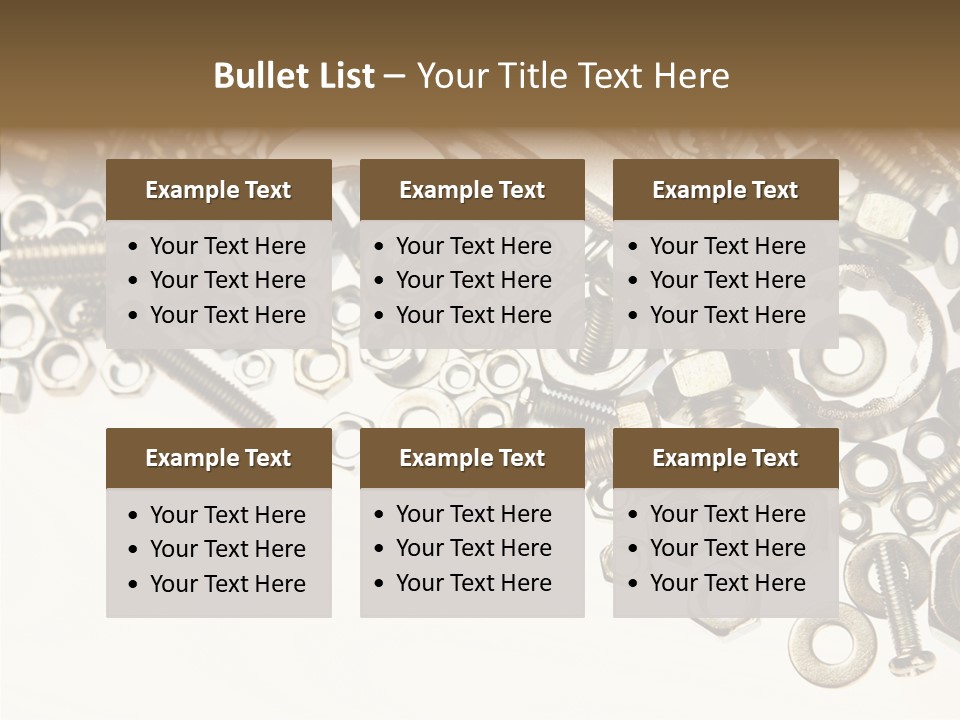 Repair Fasten Supply PowerPoint Template
