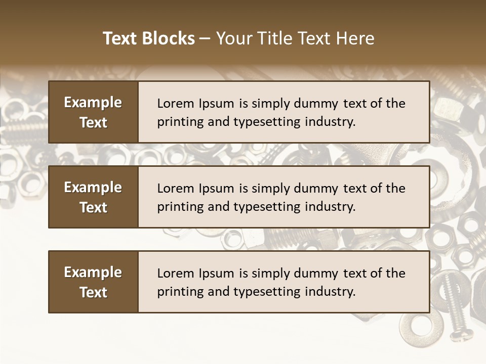 Repair Fasten Supply PowerPoint Template