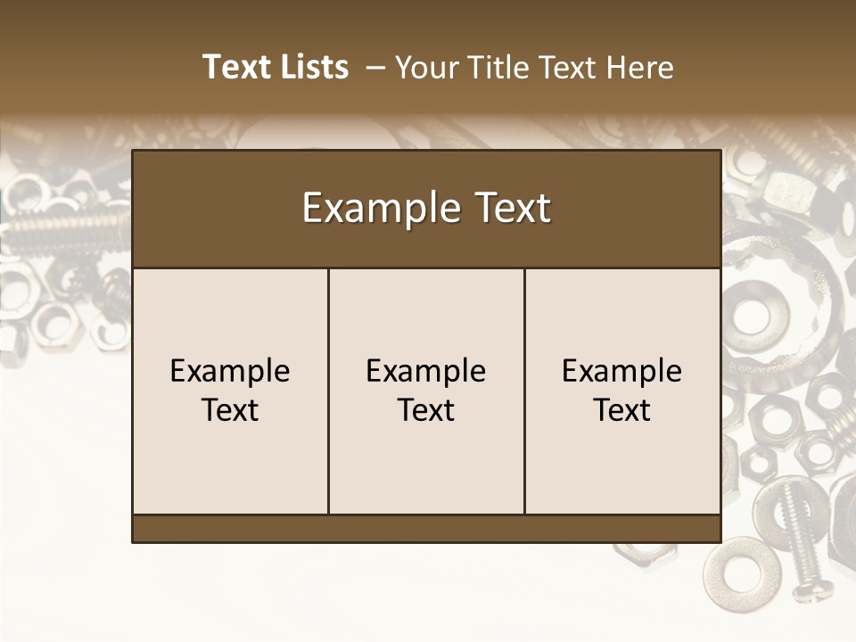 Repair Fasten Supply PowerPoint Template
