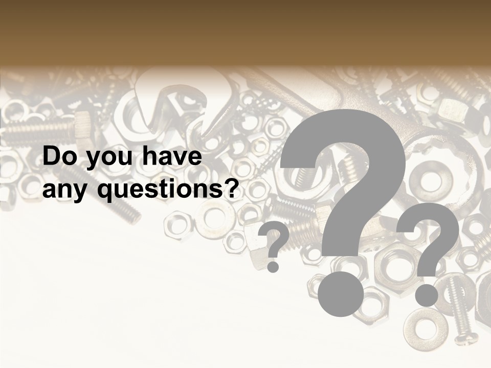 Repair Fasten Supply PowerPoint Template