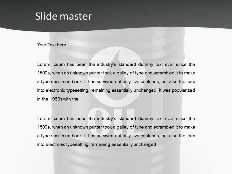 Poison Expensive Tank PowerPoint Template