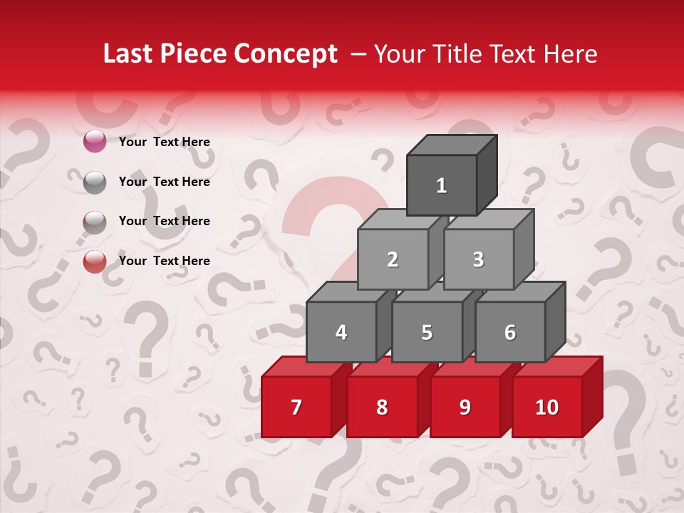 Decisions Large Group Of Objects Heap PowerPoint Template