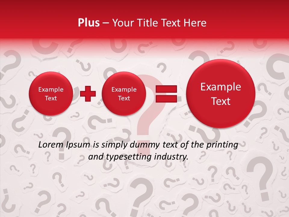 Decisions Large Group Of Objects Heap PowerPoint Template