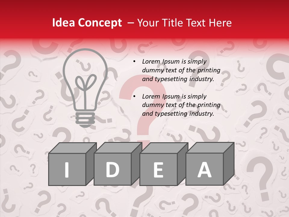 Decisions Large Group Of Objects Heap PowerPoint Template