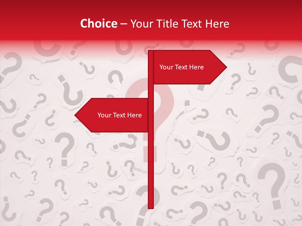 Decisions Large Group Of Objects Heap PowerPoint Template