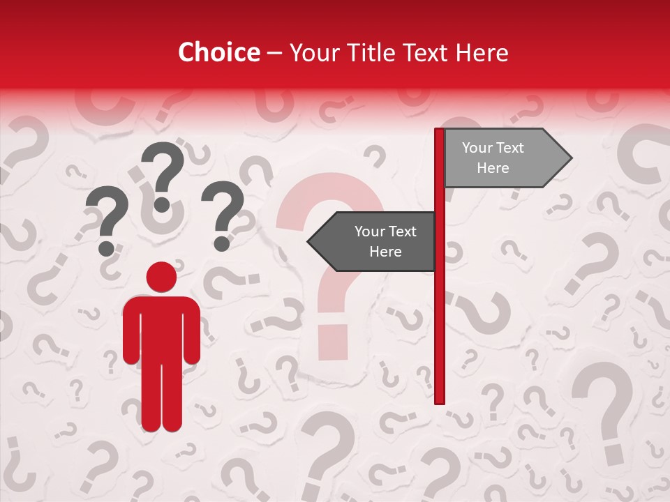 Decisions Large Group Of Objects Heap PowerPoint Template