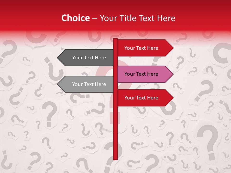 Decisions Large Group Of Objects Heap PowerPoint Template