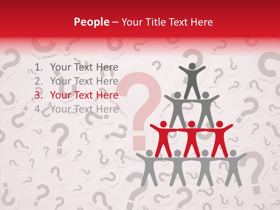 Decisions Large Group Of Objects Heap PowerPoint Template