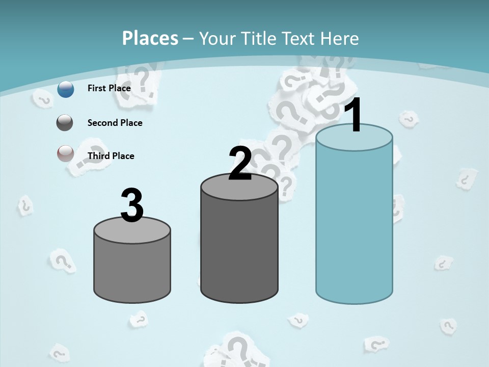 Blue Background Close Up Ideas PowerPoint Template
