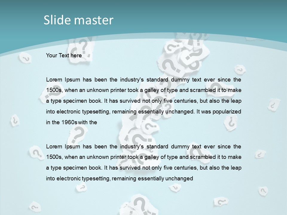 Blue Background Close Up Ideas PowerPoint Template