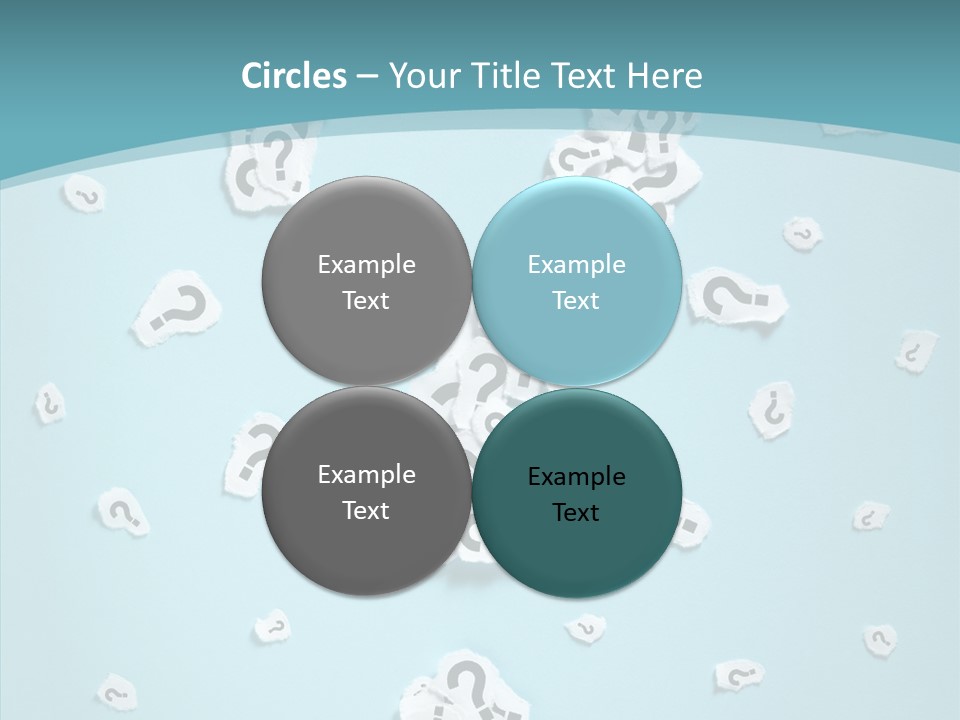 Blue Background Close Up Ideas PowerPoint Template