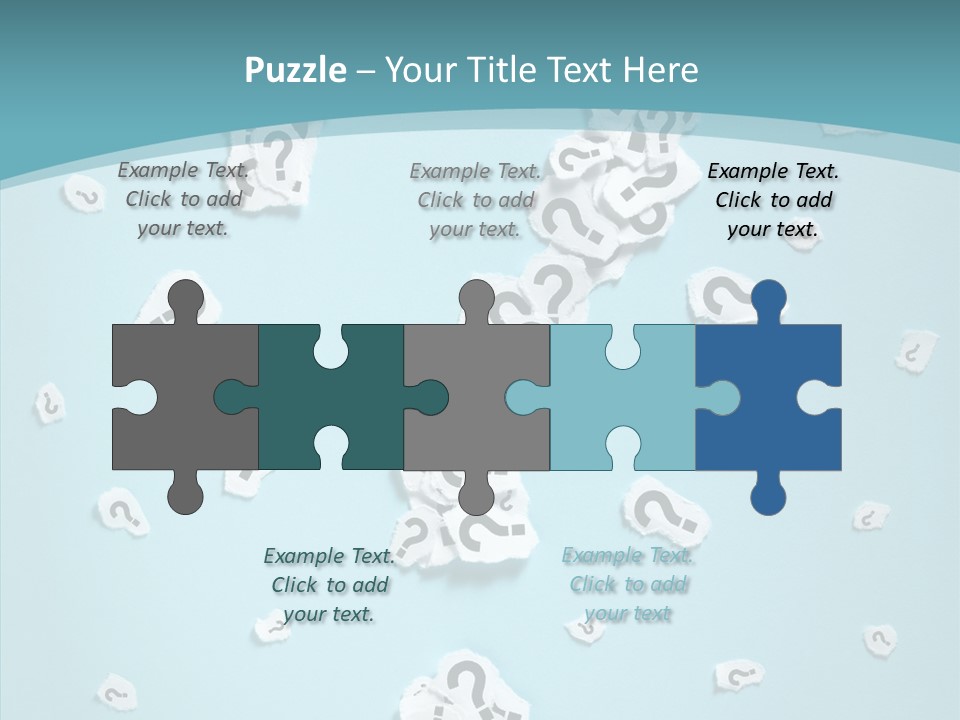 Blue Background Close Up Ideas PowerPoint Template